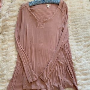 Women’s long blouse, mauve-ish pink